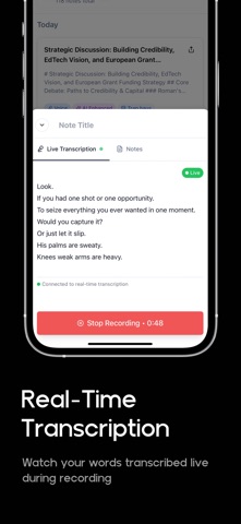 Muse Voice Notes screenshot