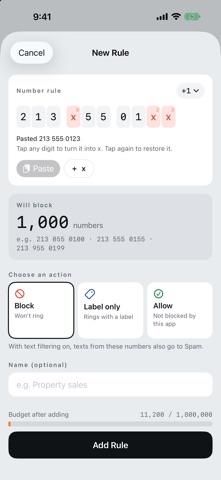 CallSieve: Range Call Blocker Screenshot 2 of 5