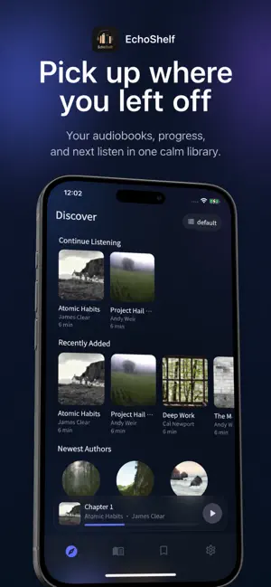 EchoShelf - Audiobook Player screenshot 1