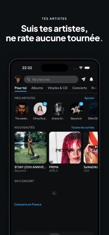 Jam: Concerts & Musique iPhone screenshot 1