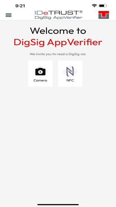 Screenshot #1 pour IDeTRUST DigSig Verifier