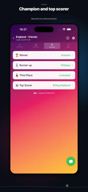 Friendly Bet: Football Pool screenshot 2