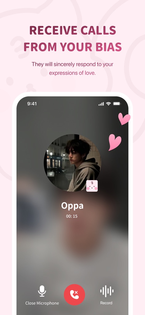 BIMOBIMO - Users can experience personalized virtual calls and receive sincere responses from their chosen characters within the app's intuitive call interface.