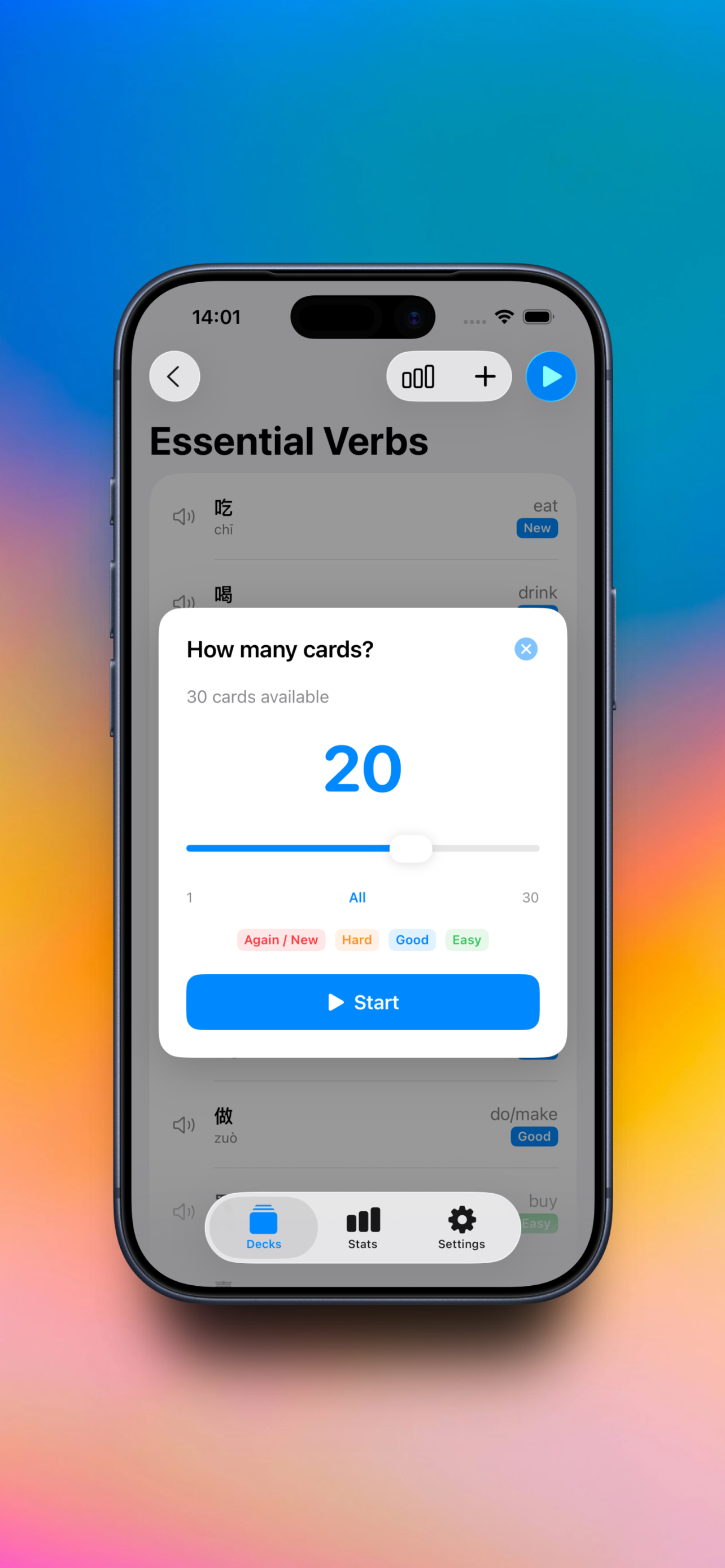 Bubble Cards - Flash cards screenshot 5