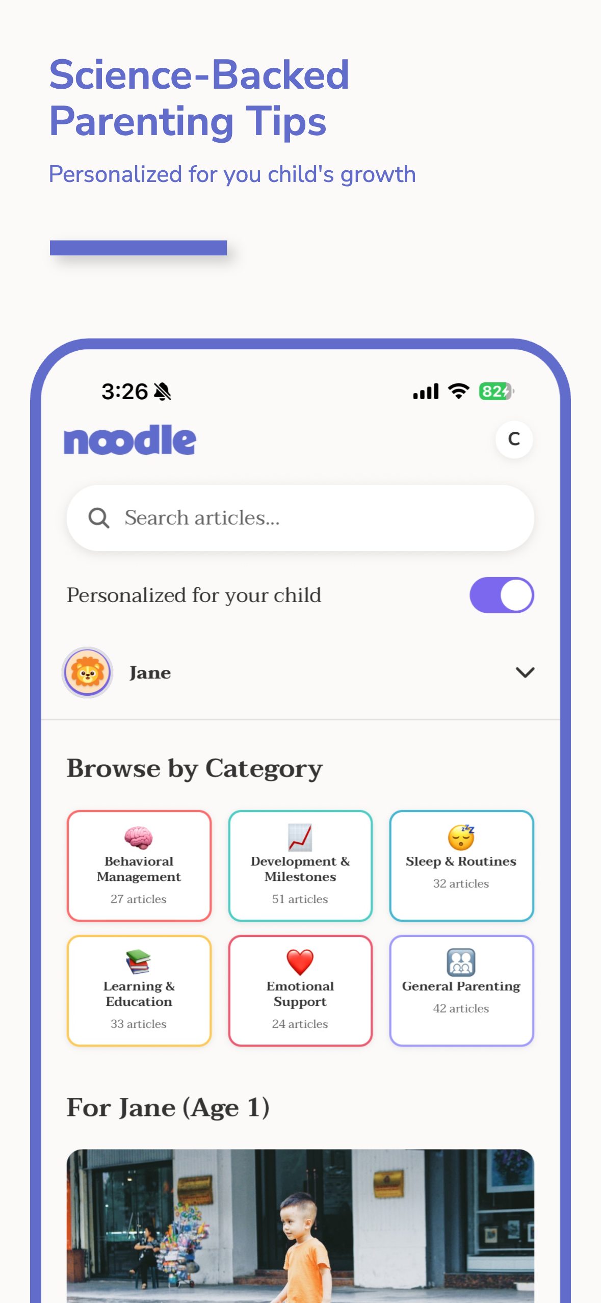 Noodle - AI Parenting Tips screenshot 4