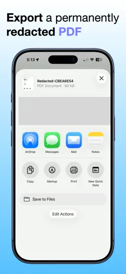 Screenshot von PDF Redactor auf dem iPhone 4
