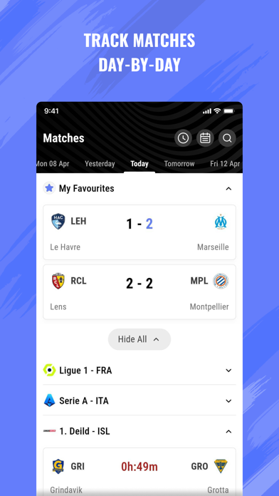 GoalBlitz -Live Football Score Screenshot