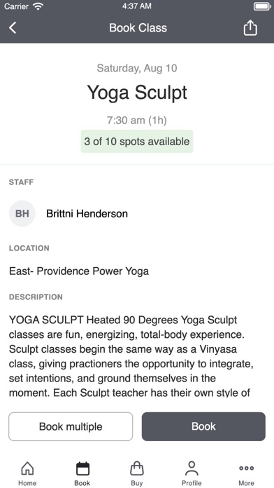 Providence Power Yoga Screenshot
