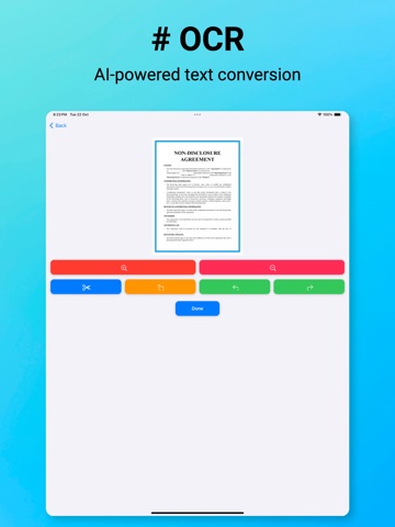 AI Image to Text OCR Scanner iPad screenshot