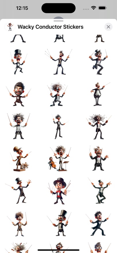 Wacky Conductor Stickers