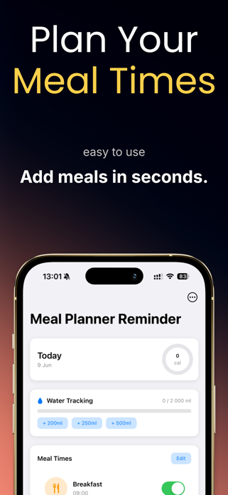 Simplio Meal Reminder Screenshot 1 of 6