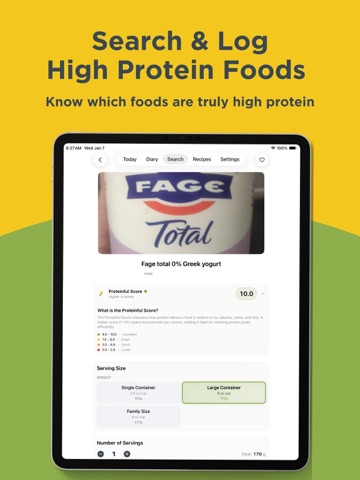 Proteinful: Protein Tracker iPad screenshot