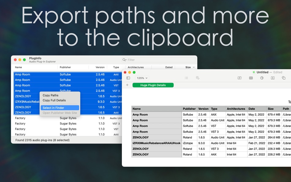#6. PlugInfo (macOS) 由: ThinkerSnacks LLC