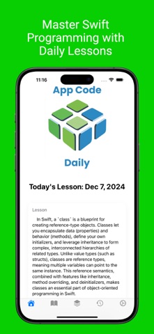 App Code Daily: Lessons & Tips Screenshot 1 of 5