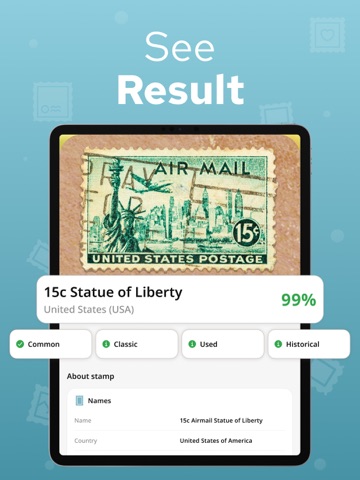 Stamp Identifier - Stampium iPad screenshot