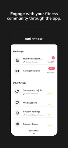 Curl Fitness screenshot