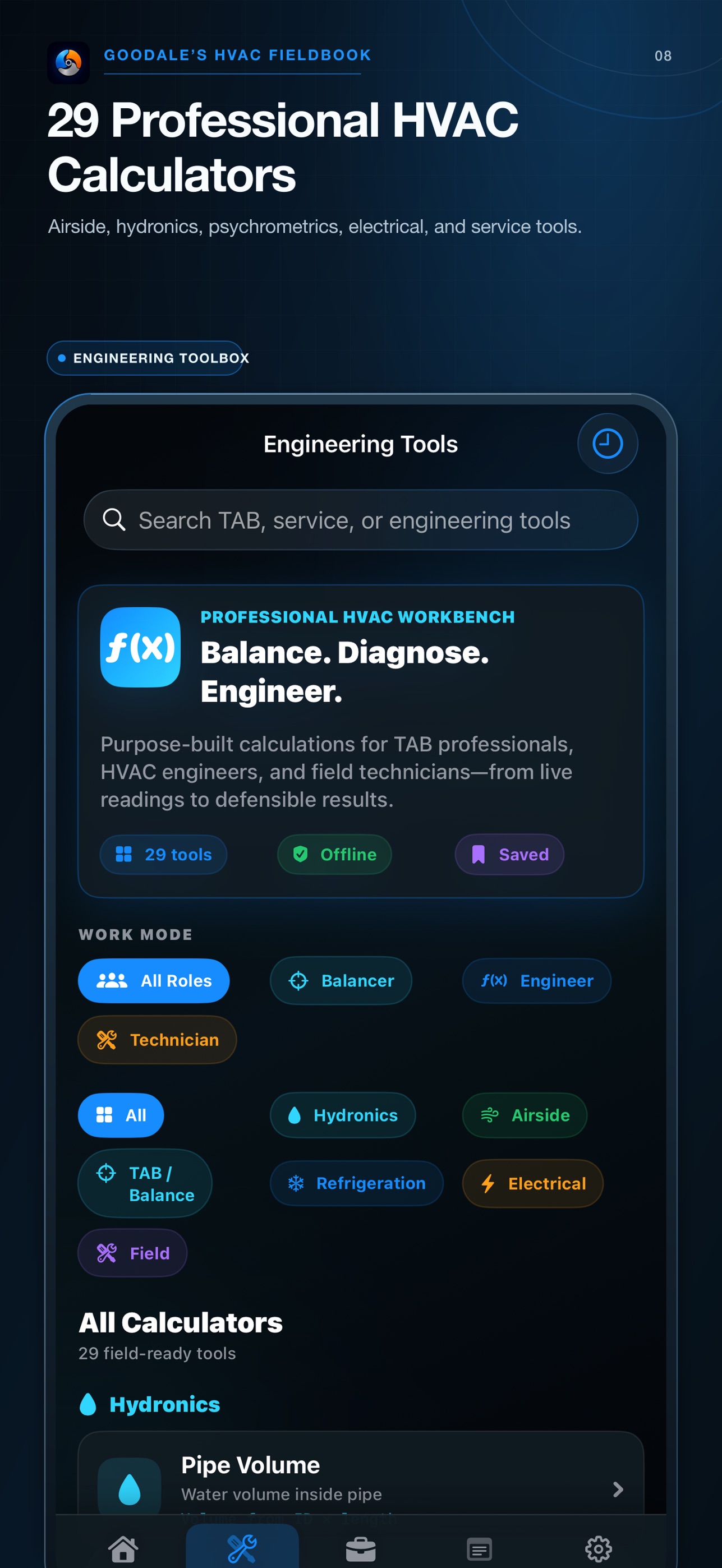 Screenshot 8 of Goodale’s HVAC Fieldbook