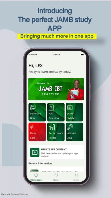 JAMB CBT PRACTICE 2027 - LFX Screenshot 1 of 10