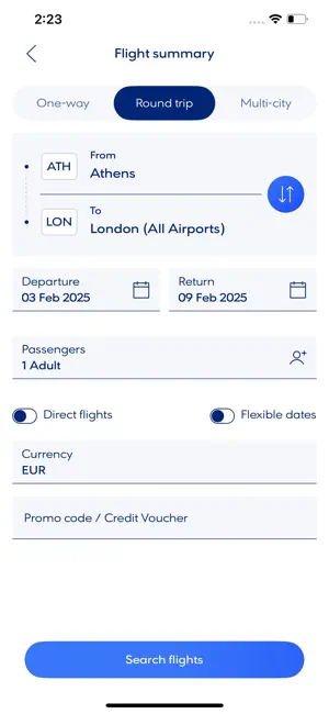 Aegean Airlines screenshot 2