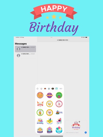 Animated Birthday Card Wishes iPad screenshot