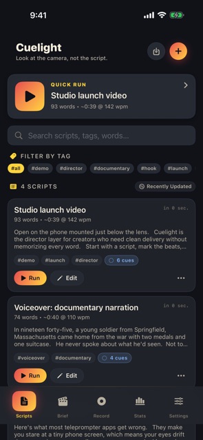 Cuethelights screenshot 1