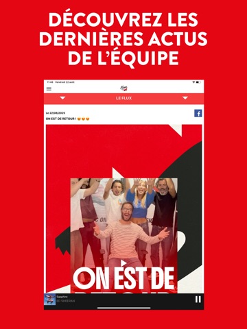 Manu sur NRJ iPad screenshot