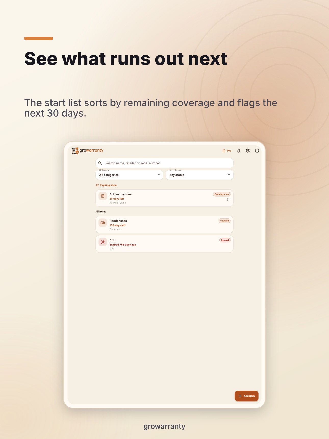 Screenshot 9 of growarranty