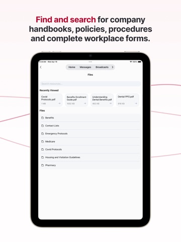 RedeApp: Work + Communities iPad screenshot