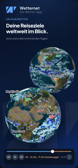 Screenshot von Wetter.net (NEU) auf dem iPhone 3
