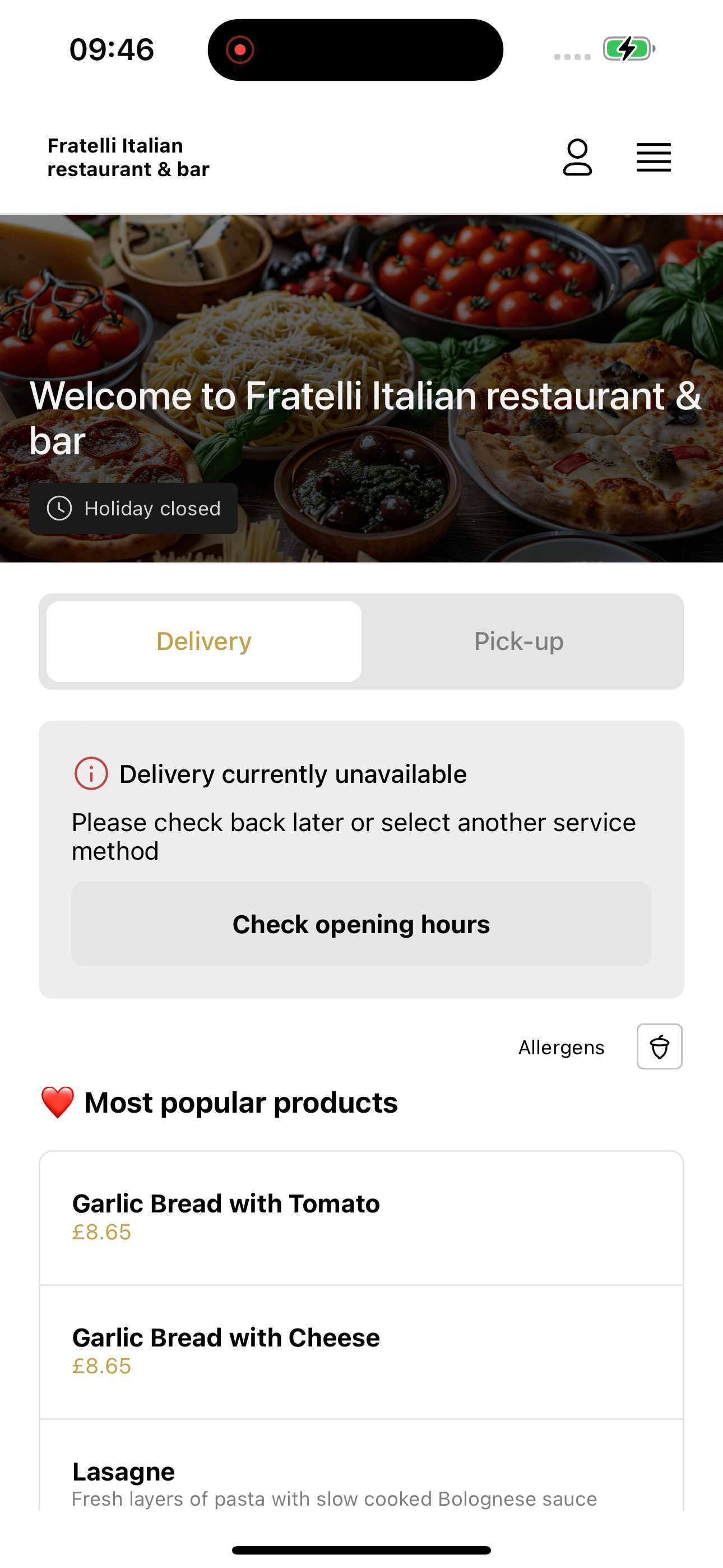 Fratelli Italian Restaurant screenshot 5