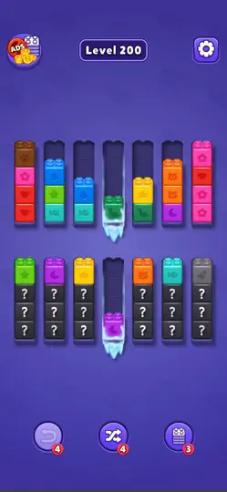 Скриншот Colorful Sort - Block Puzzle на iPhone 5