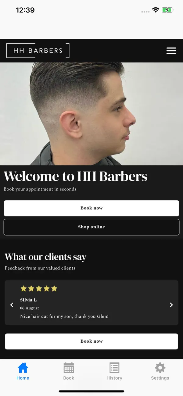 Screenshot #1 pour HH Barbers