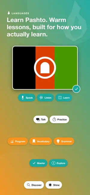 Learn Pashto - LingFast screenshot 1