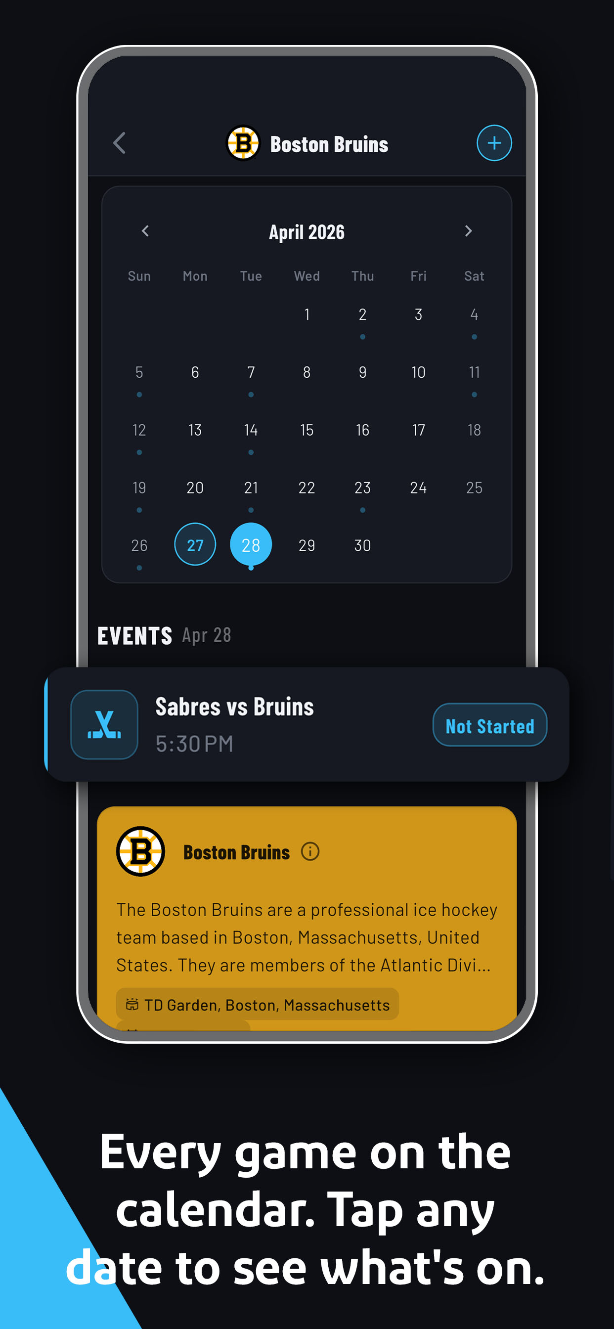 TeamTracker - Sports Calendar