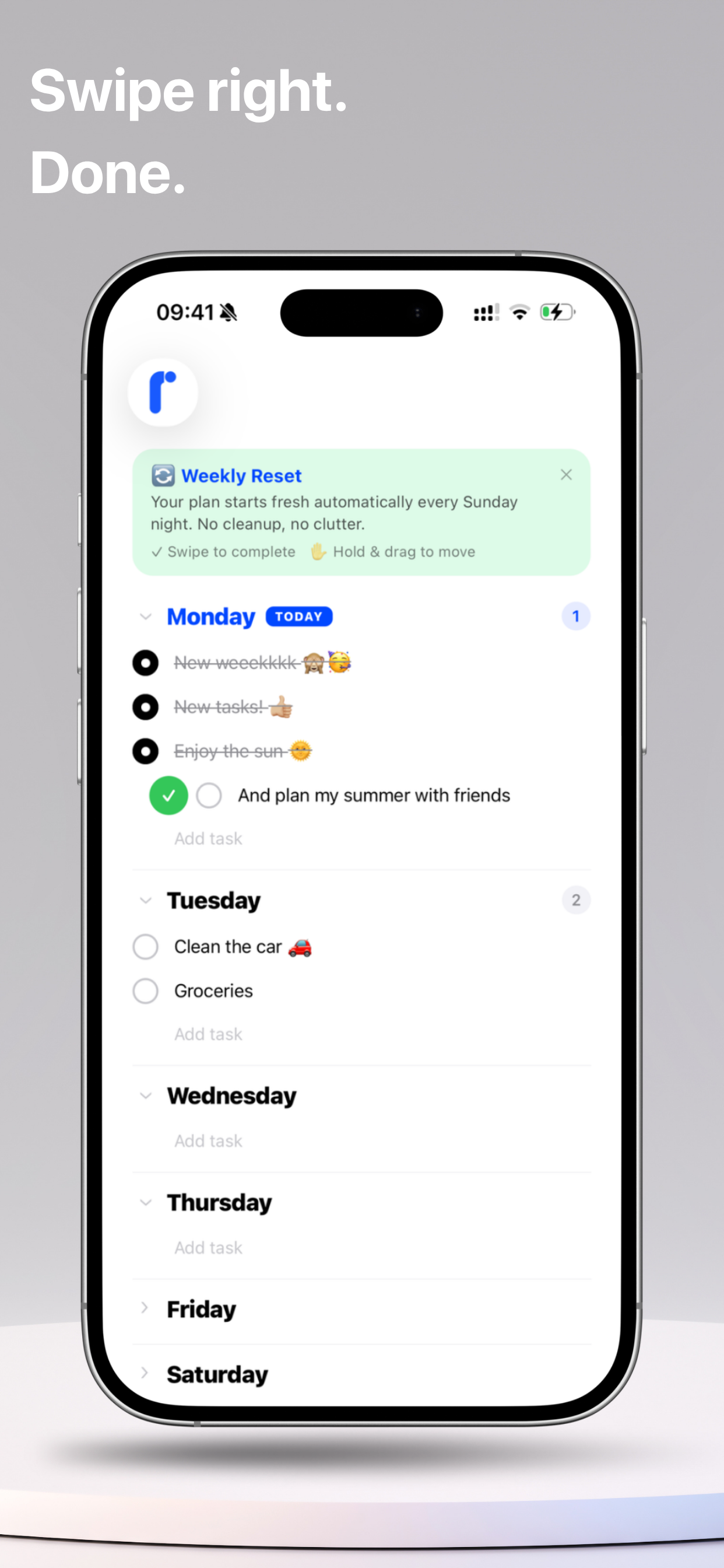 ReWeekly – Plan Your Week screenshot 4