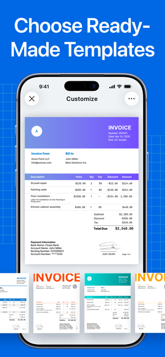 Invoice Maker App: Invy Screenshot 4 of 10