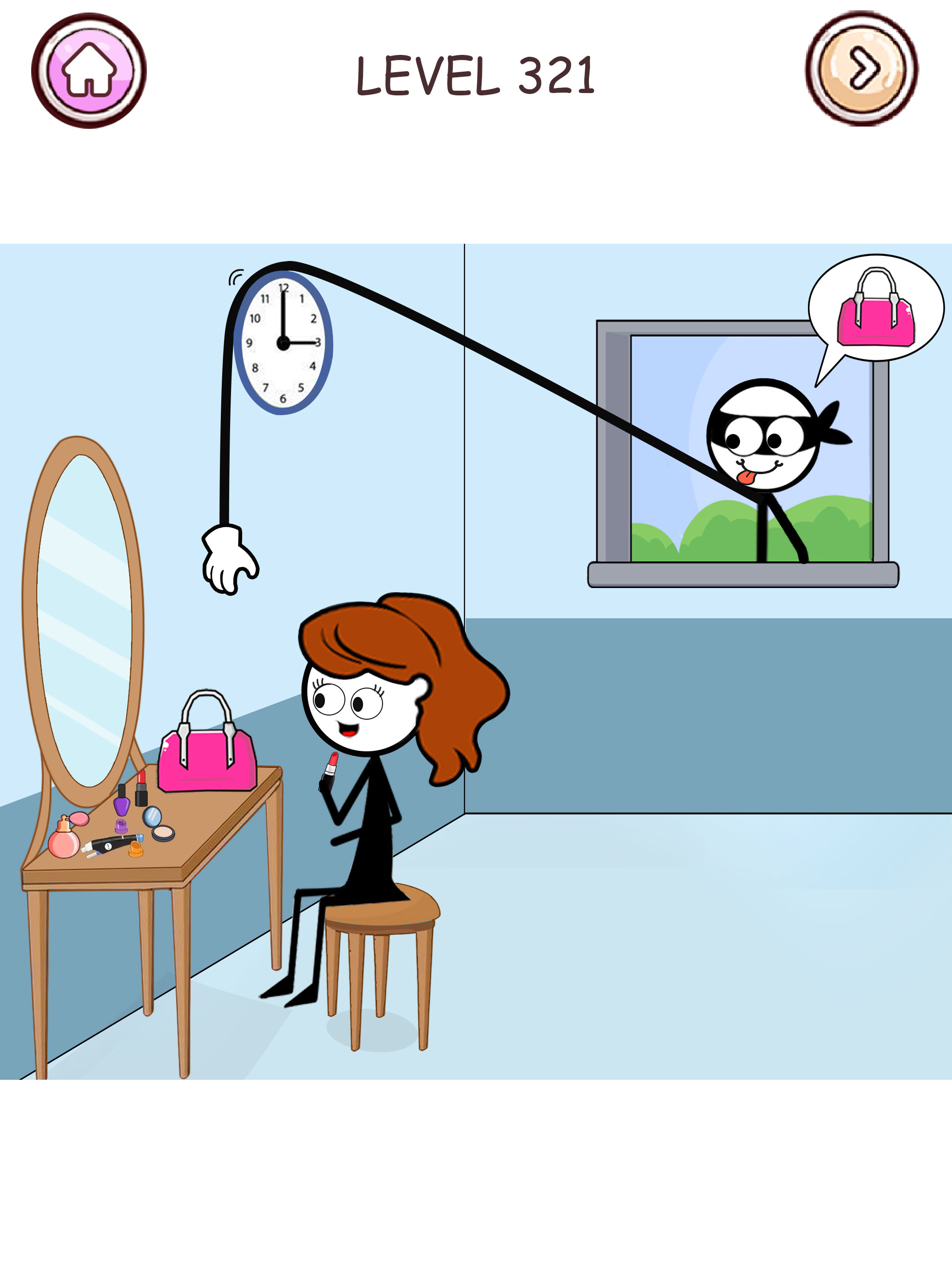 Stickman Thief Stealing Puzzle