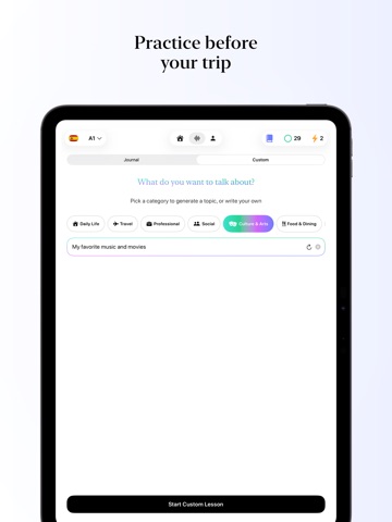 Speak & Learn Spanish: Engage iPad screenshot