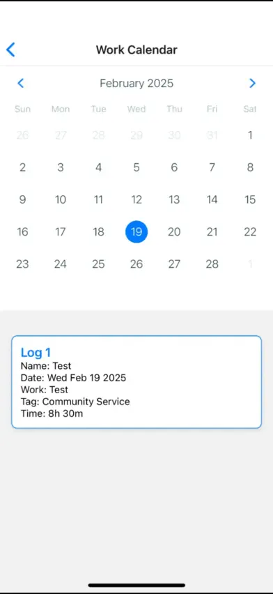 Community Service Log screenshot 5