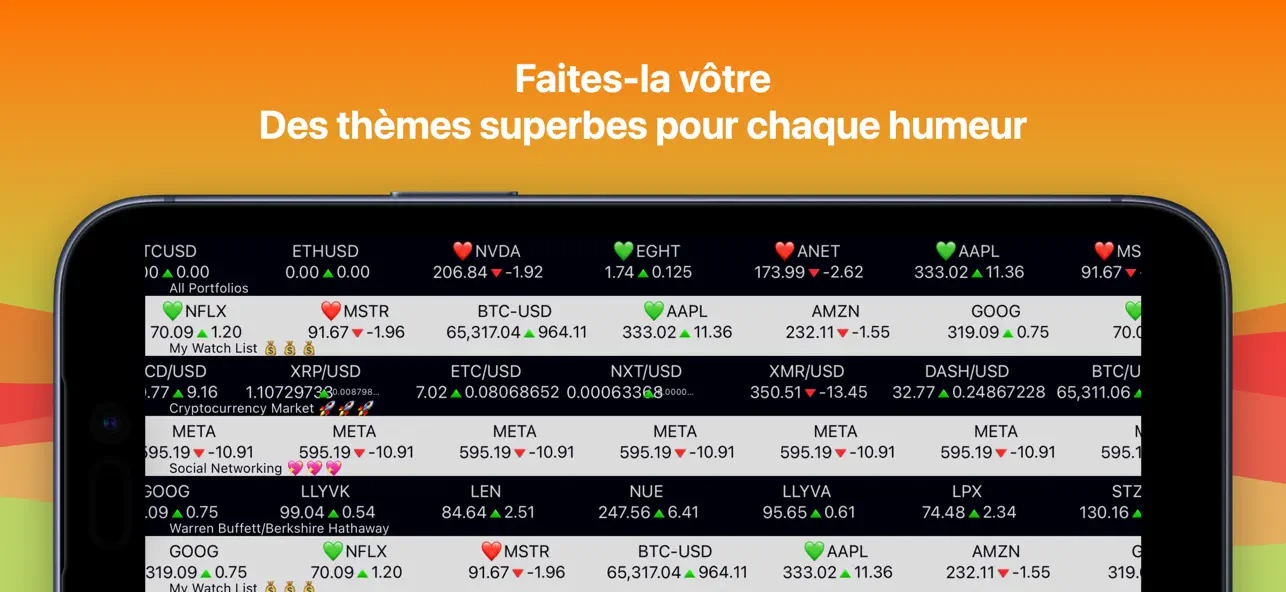 Screenshot #2 pour Stocks Tape: Market Browser