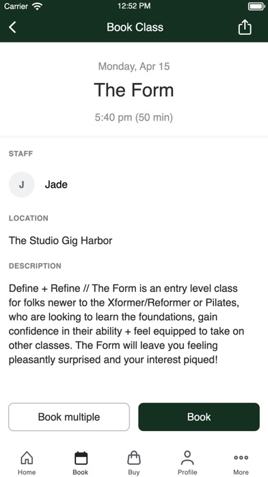 THE STUDIO MODERN PILATES Screenshot