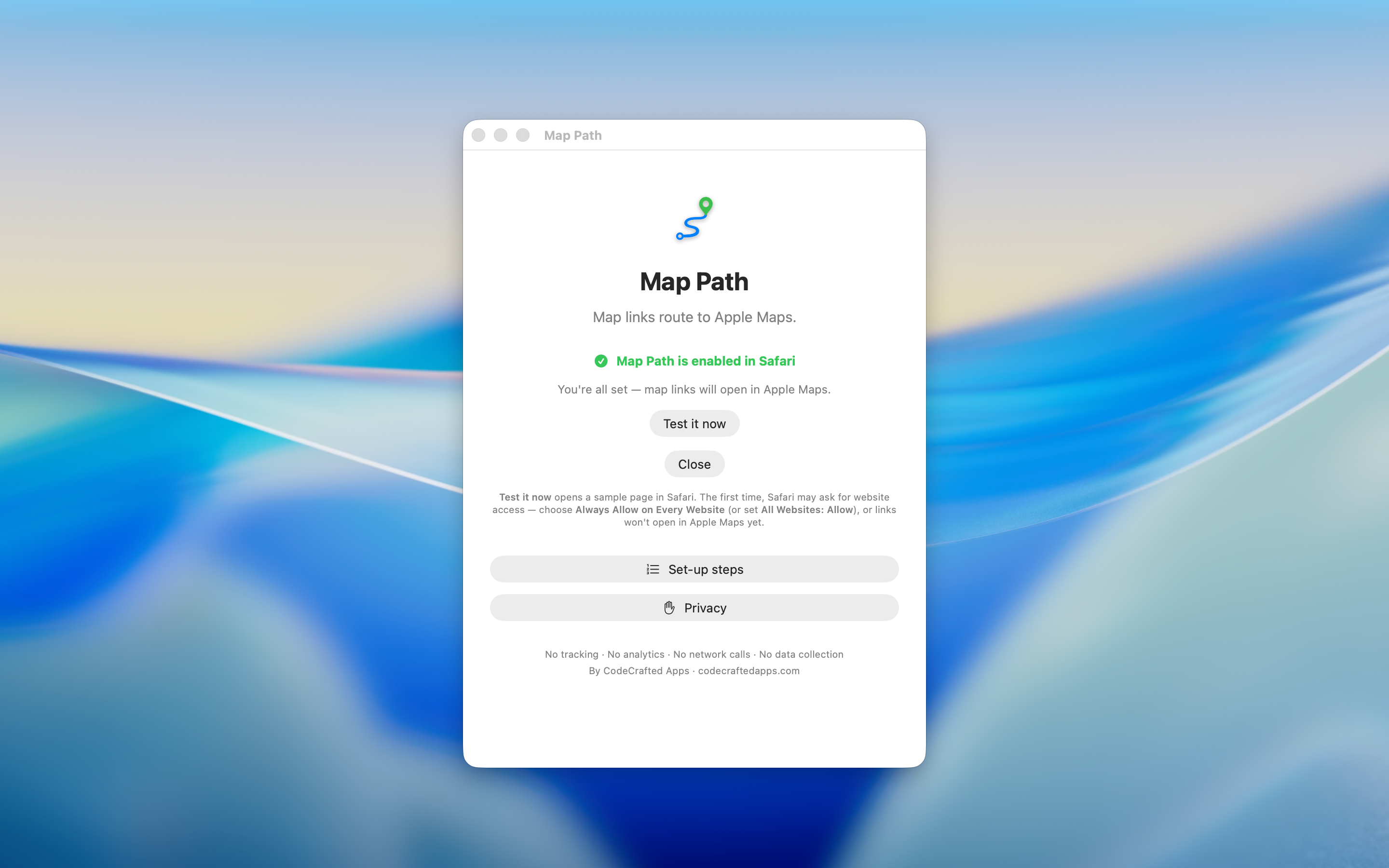 Map Path: Open in Apple Maps screenshot 13