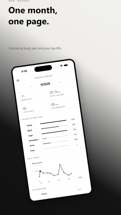FORGE Workout Log & Gym Log Screenshot 6 of 7