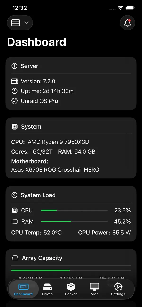 #1. Unraid Remote (iOS) 来自: Richard Kozyak