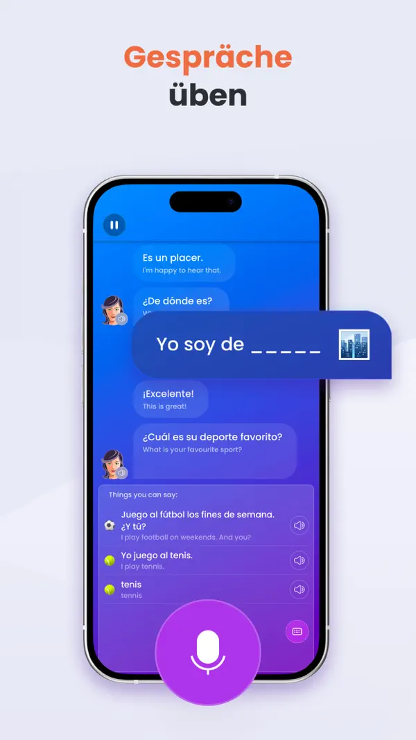 Mondly: 41 Sprachen lernen Screenshot 4