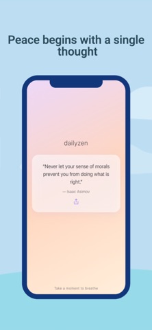 dailyzen : daily mindful quote screenshot