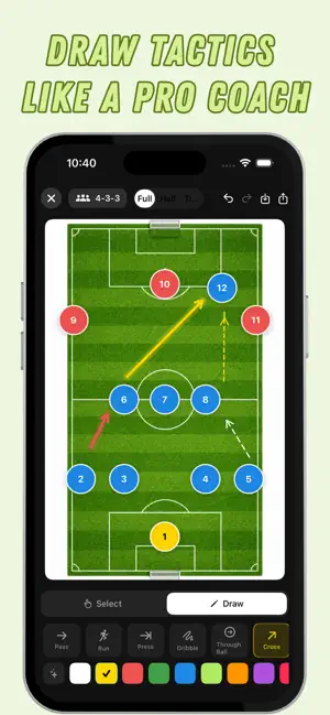 Soccer Coach Tactic Board : Ai screenshot 2