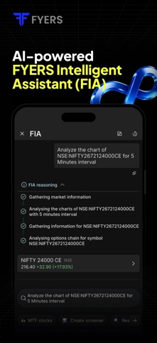 FYERS: Stocks & Option Trading iPhone screenshot