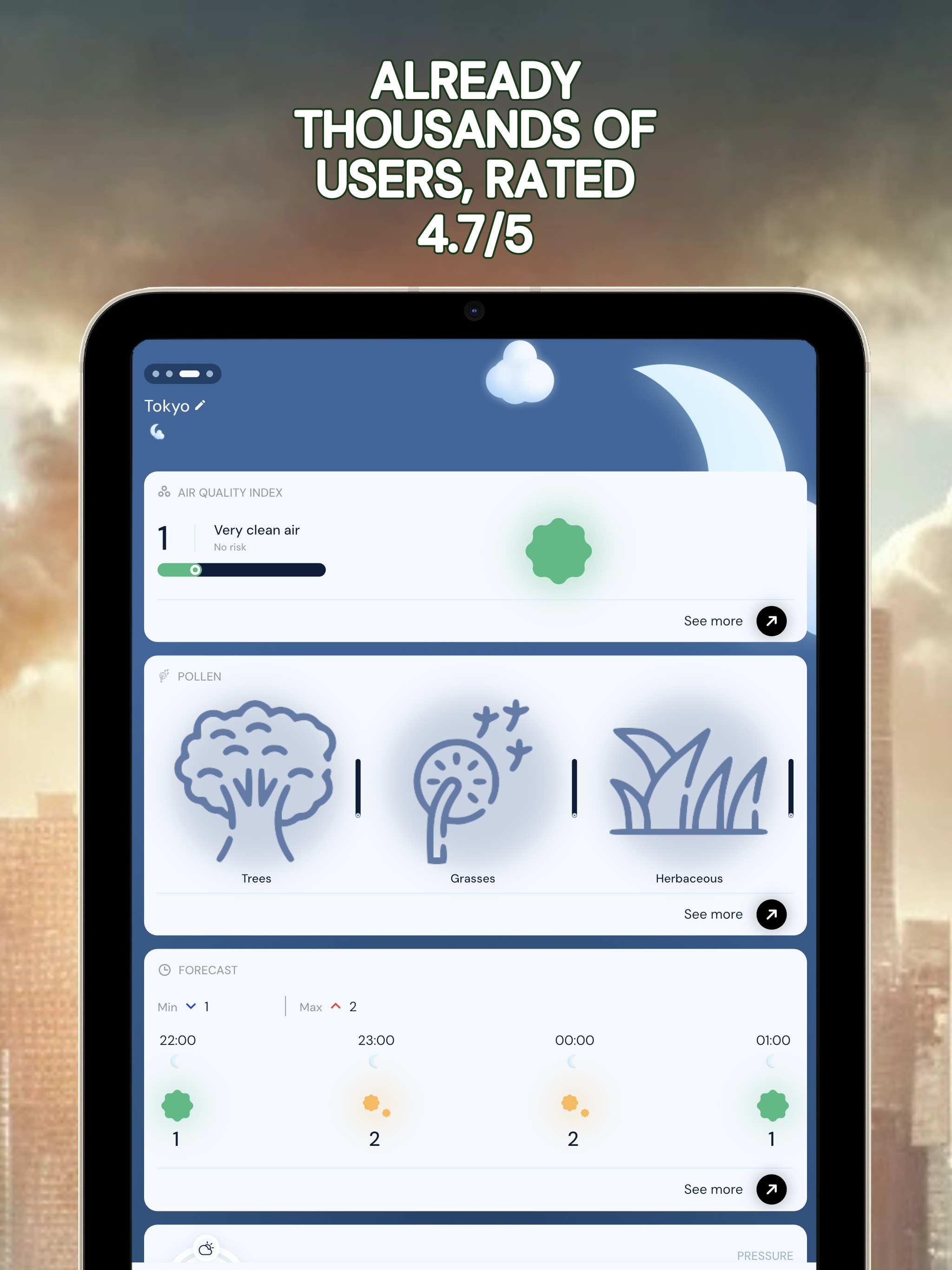 Pollution • Pollen • Widget screenshot 16