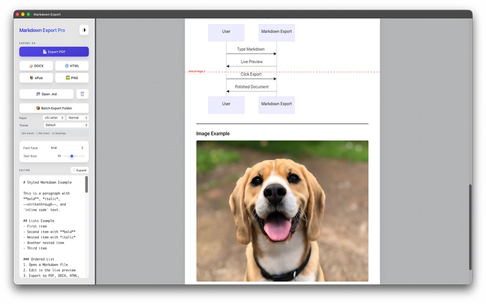 #4. Markdown Export (macOS) By: Tanvir N Hasan